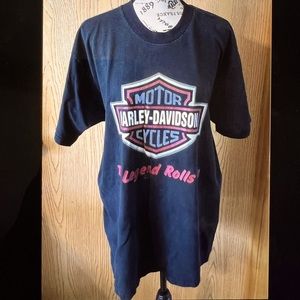 Men’s Harley Davidson T-Shirt “The Legend Rolls On” Size XL